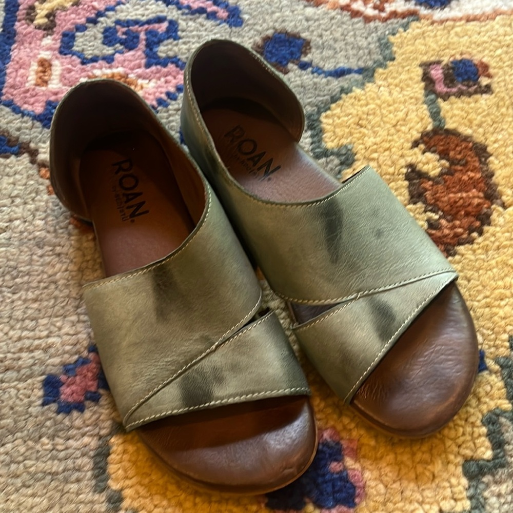 Roan by Bed Stu Irie Sandals Light Teal, Size 8.5